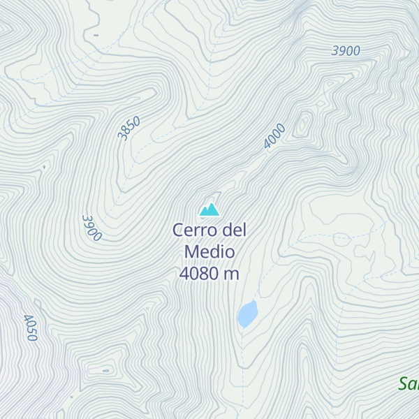 Map of Cerro del Medio