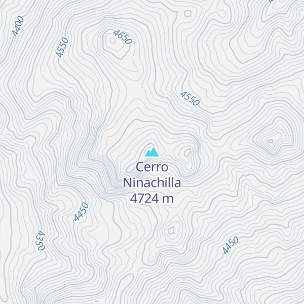 Map of Cerro Ninachilla