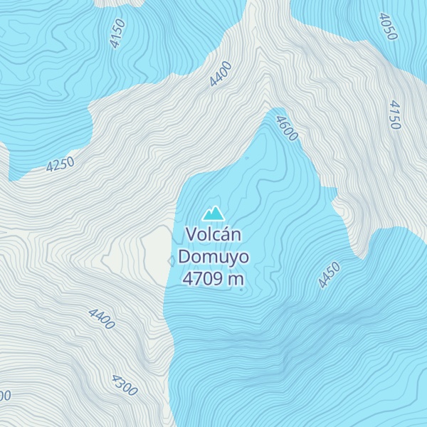 Map of Volcán Domuyo