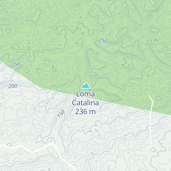 Map of Loma Catalina