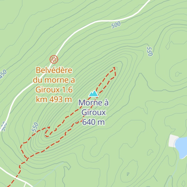 Map of Morne à Giroux