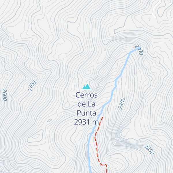 Map of Cerros de La Punta