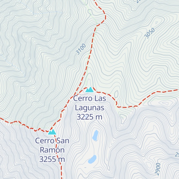 Map of Cerro Las Lagunas