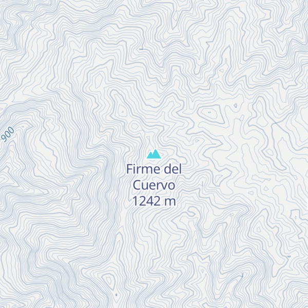 Map of Firme del Cuervo