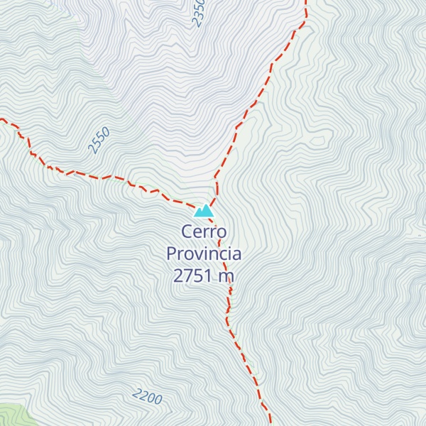 Map of Refugio de Montaña Cerro Provincia