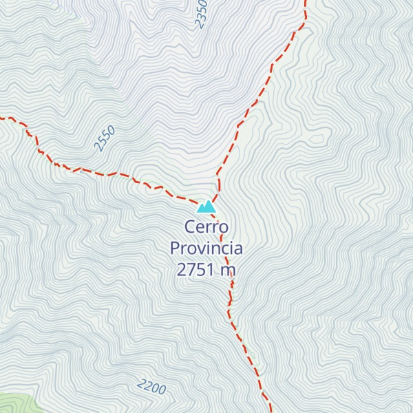 Map of Cerro Provincia
