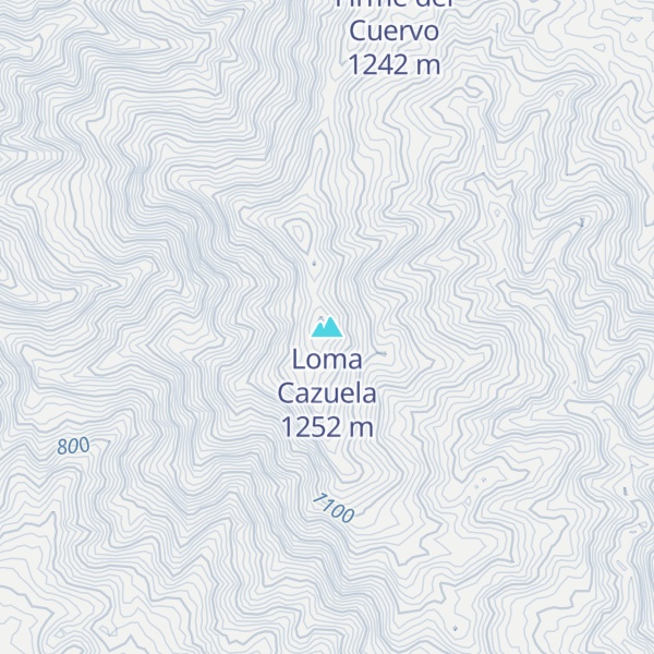Map of Loma Cazuela