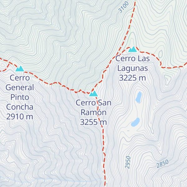 Map of Cerro San Ramón