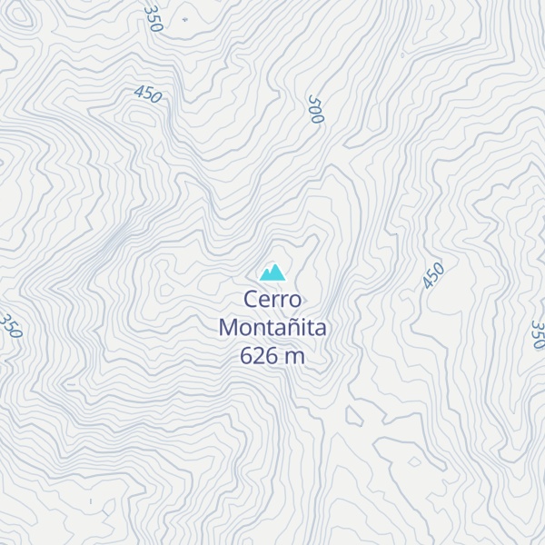 Map of Cerro Montañita