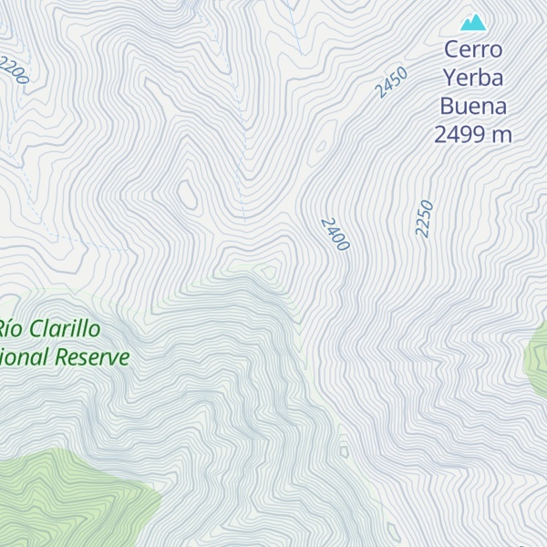 Map of Cerro Cruzada Las Hormigas