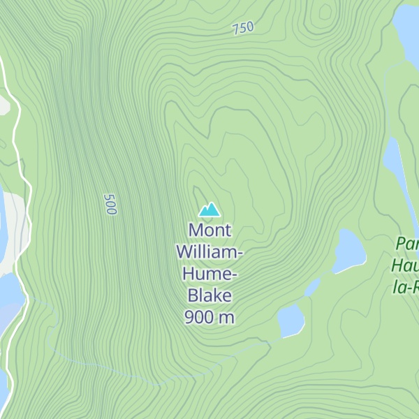 Map of Mont William-Hume-Blake