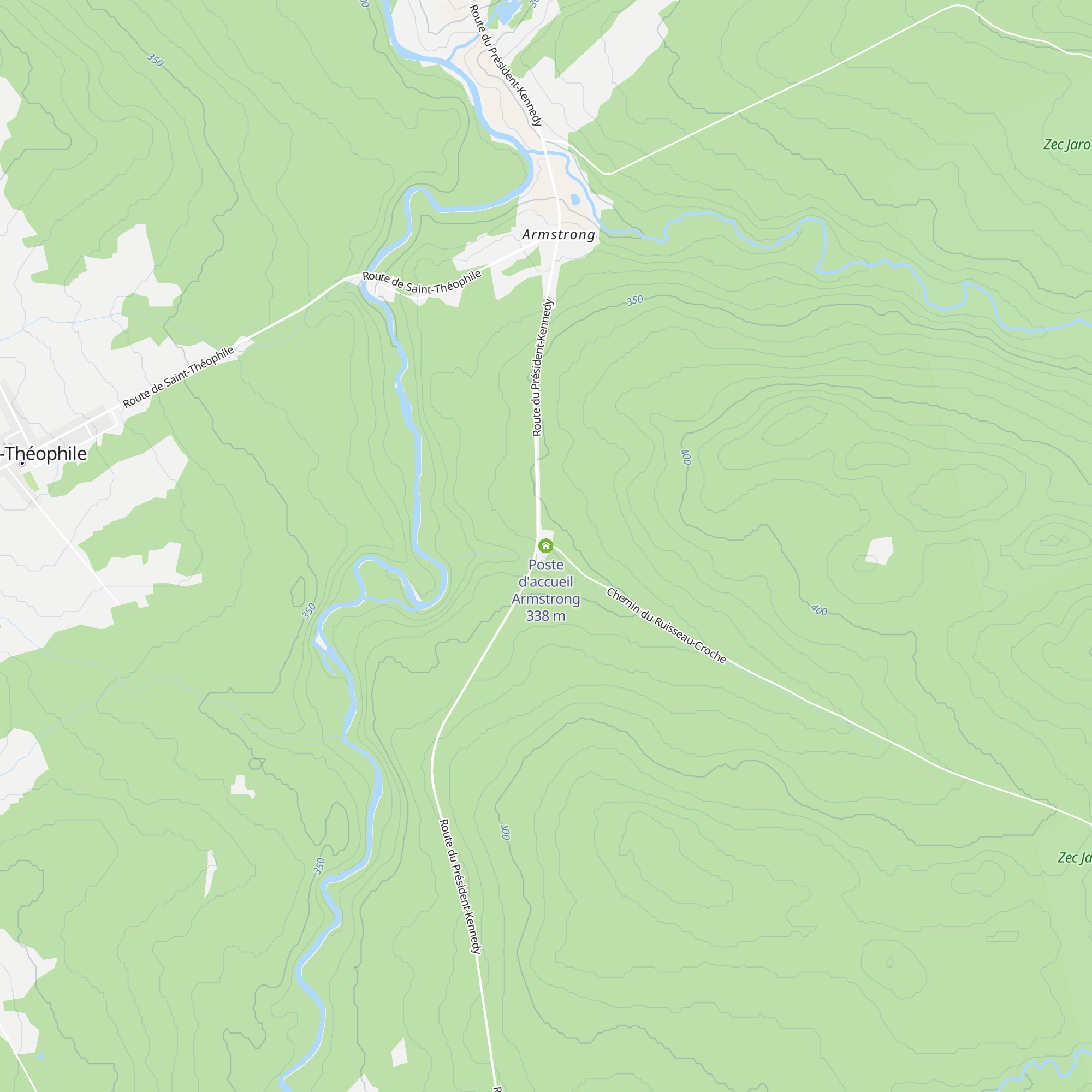 Poste d'accueil Armstrong map