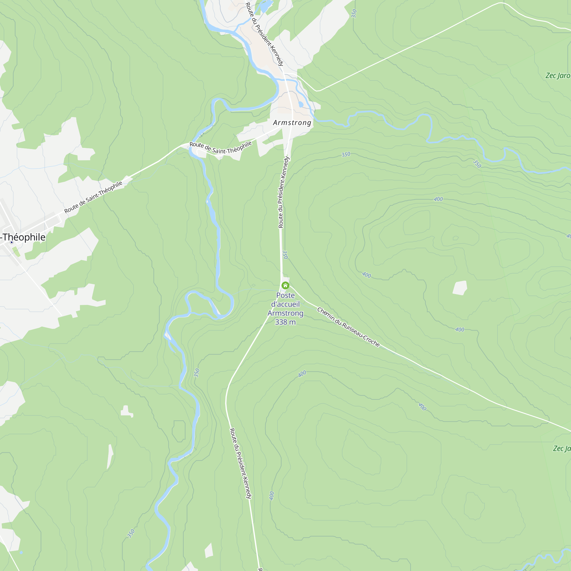 Poste d'accueil Armstrong map