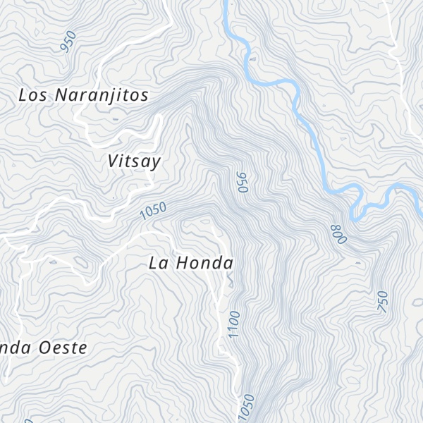 Map of Cerro La Honda