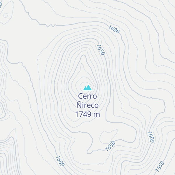 Map of Cerro Ñireco