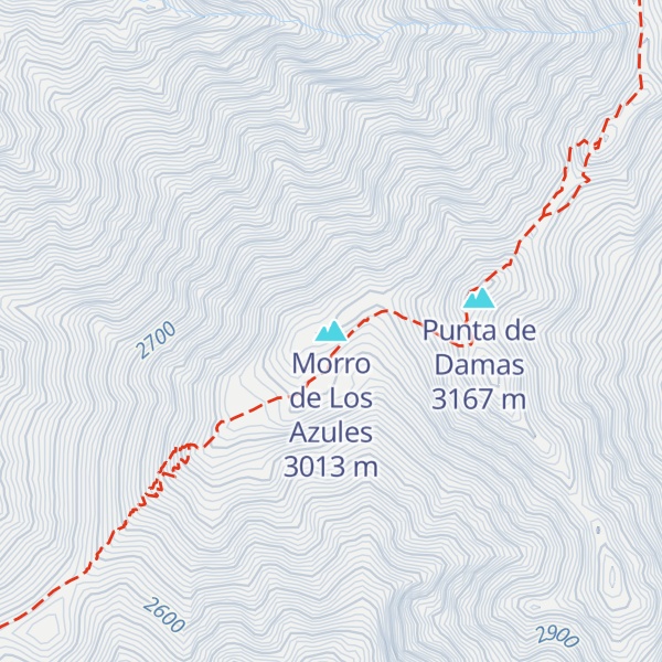 Map of Morro de Los Azules