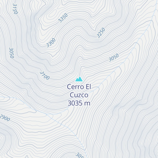 Map of Cerro El Cuzco