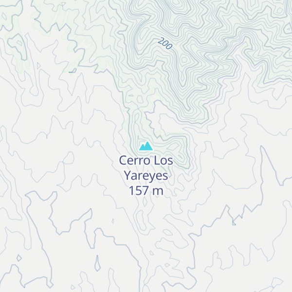 Map of Cerro Los Yareyes