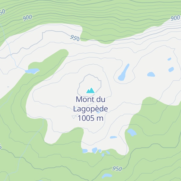Map of Mont du Lagopède