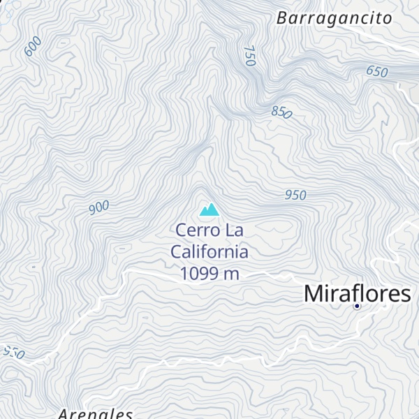 Map of Cerro La California