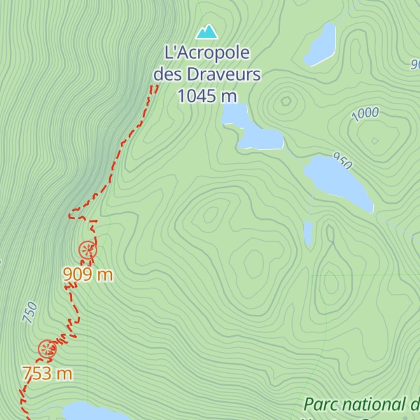 Map of Montagne des Érables
