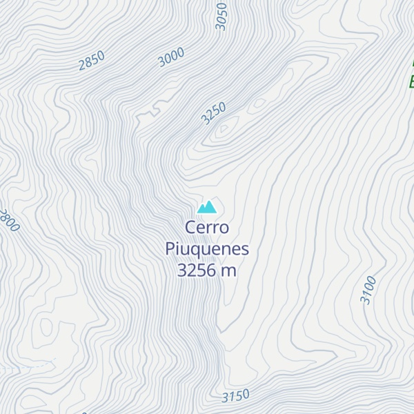 Map of Cerro Piuquenes