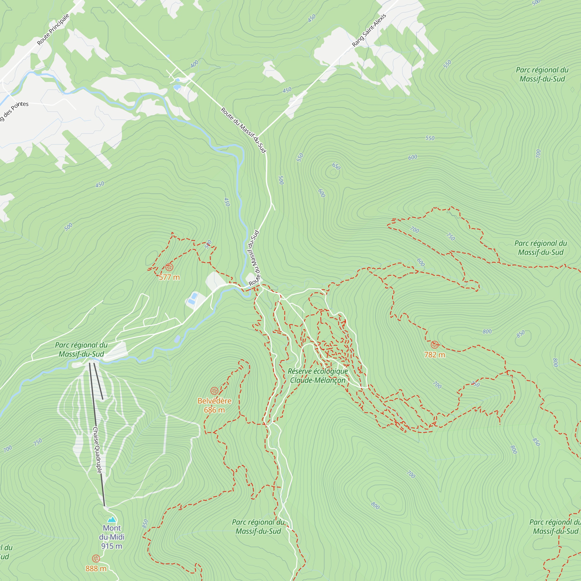 Refuge des Méandres map