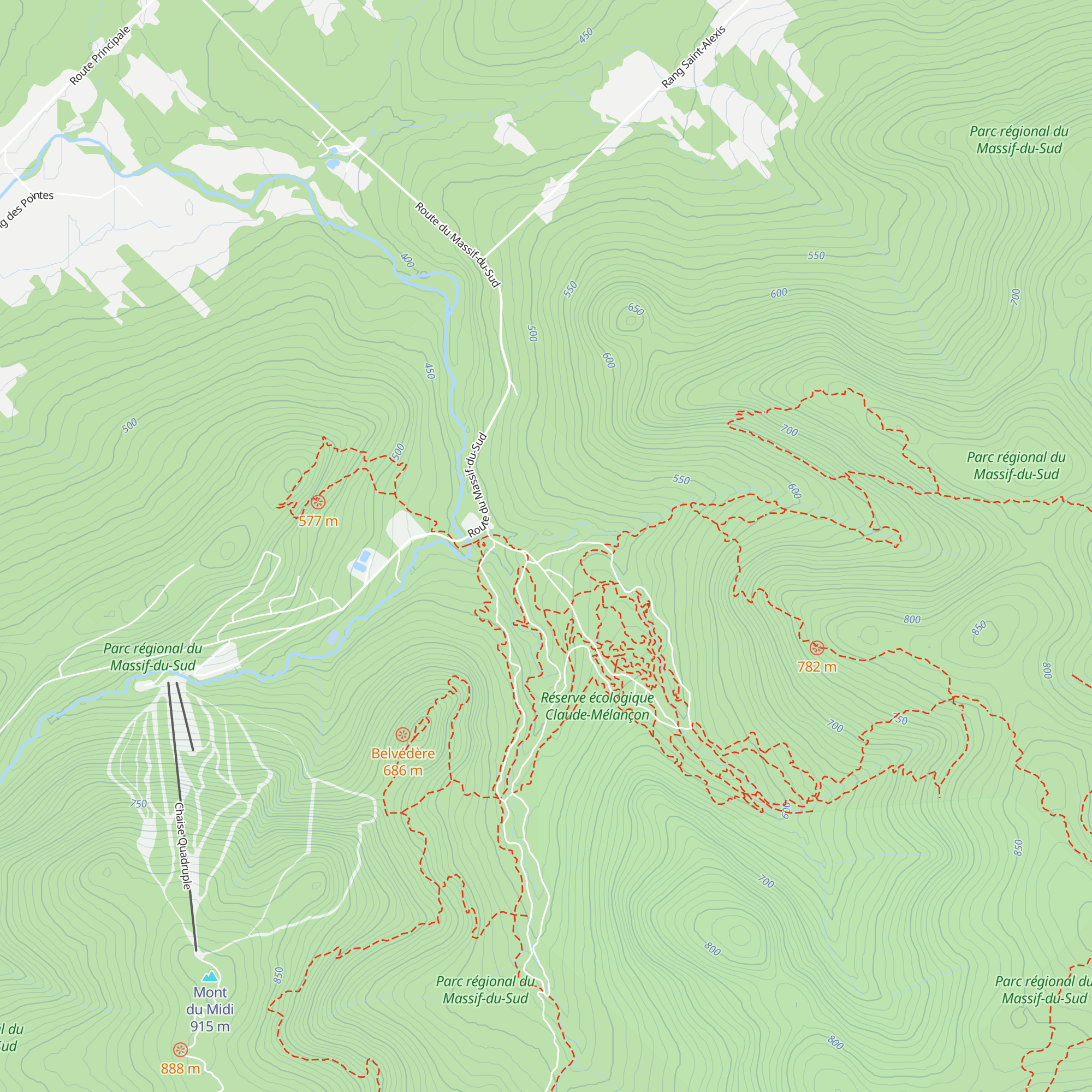 Refuge des Méandres map