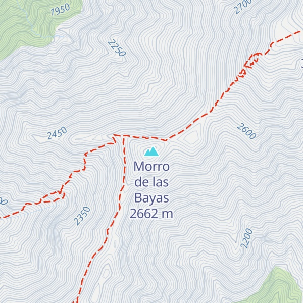 Map of Morro de las Bayas
