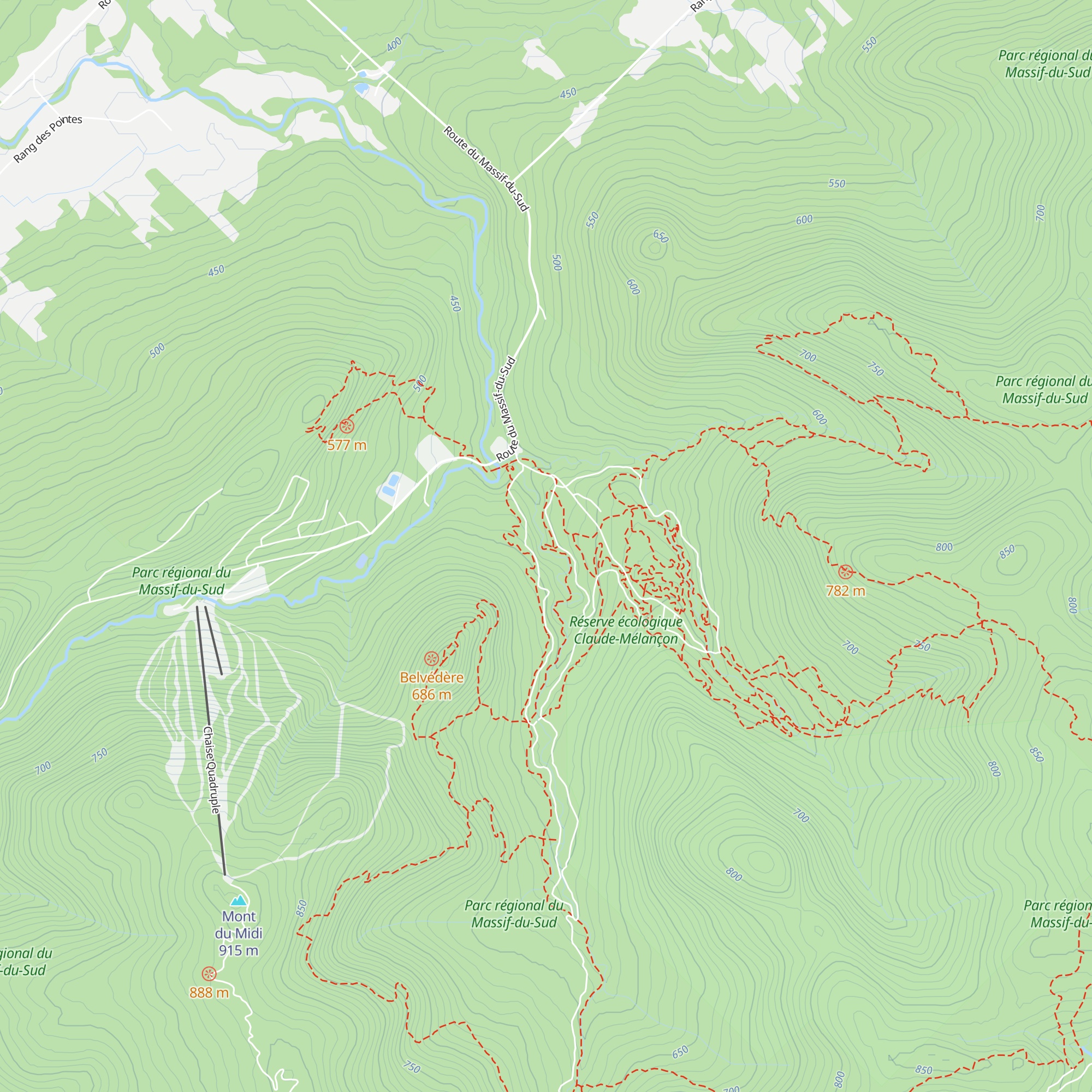 Refuge des Passerelles map