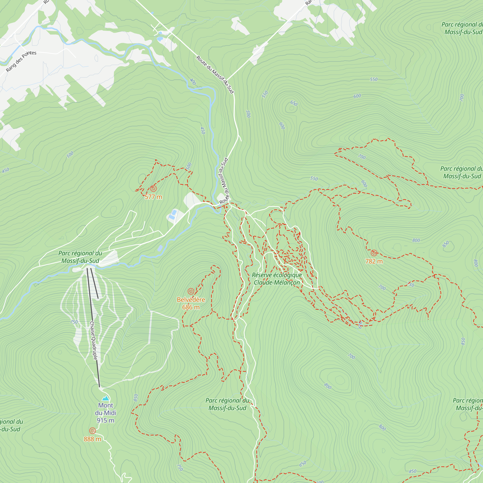 Refuge des Passerelles map