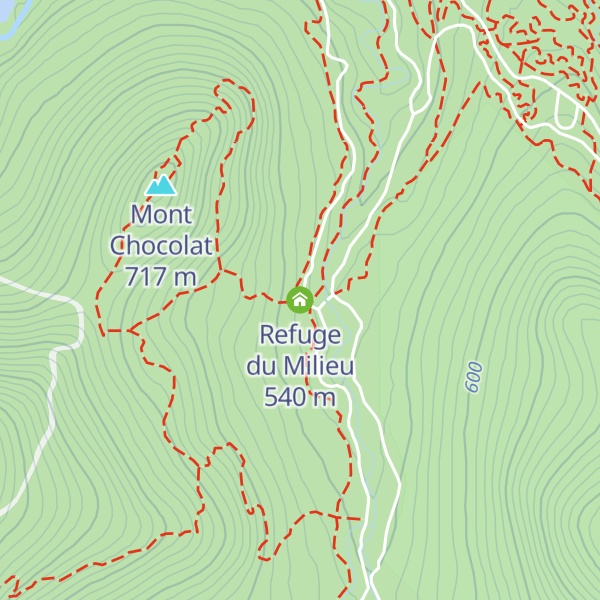 Map of Refuge du Milieu