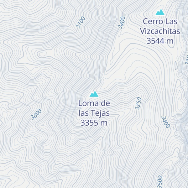 Map of Loma de las Tejas