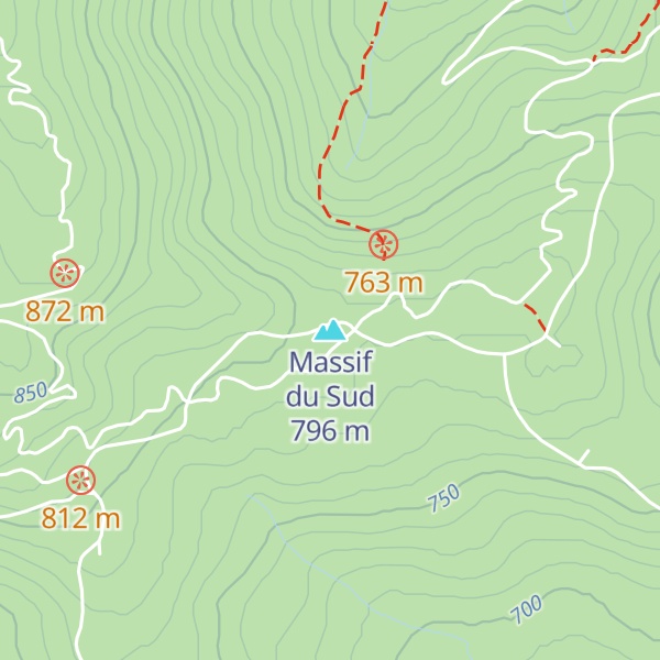 Map of Massif du Sud
