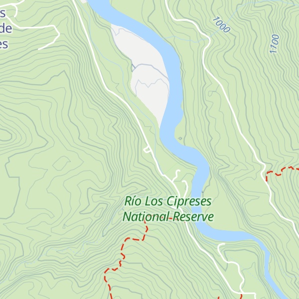 Map of Refugio de Cordillera Río Cipreses