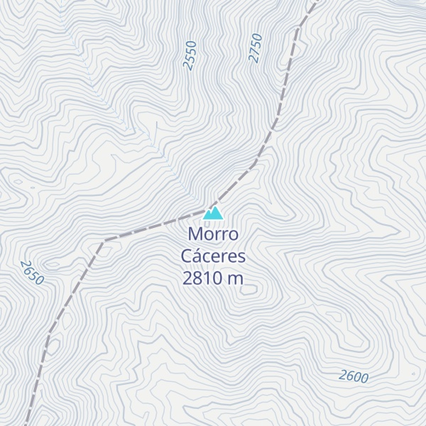 Map of Morro Cáceres