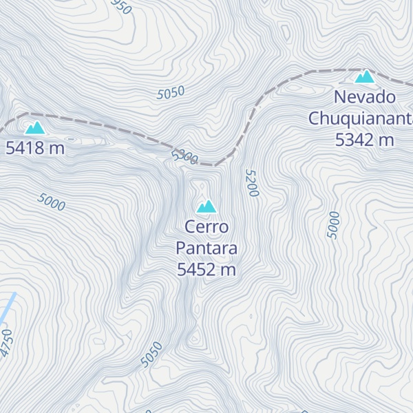 Map of Cerro Pantara