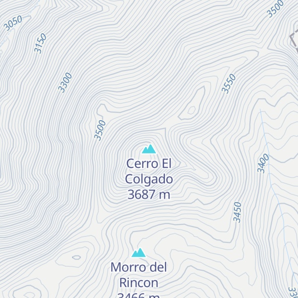 Map of Cerro El Colgado