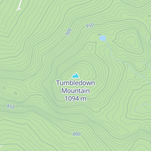 Map of Tumbledown Mountain