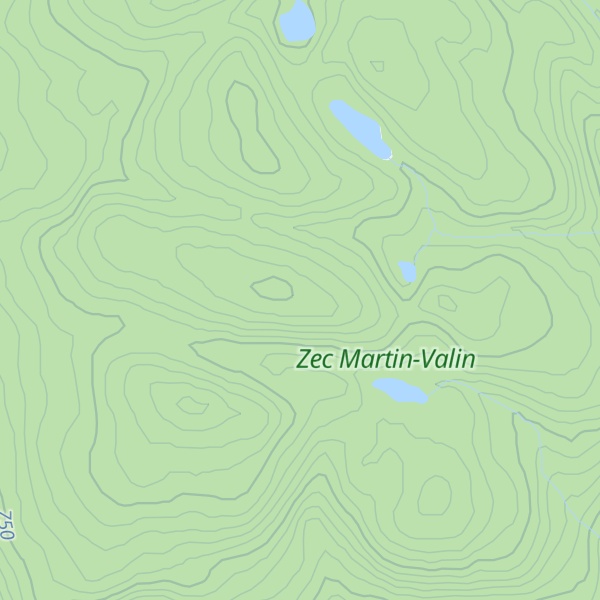Map of Monts Valin