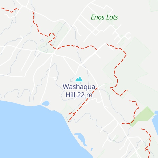 Map of Washaqua Hill