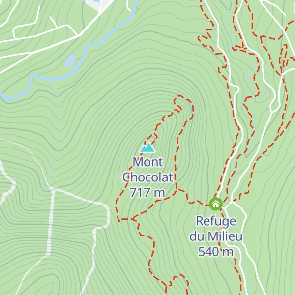 Map of Mont Chocolat
