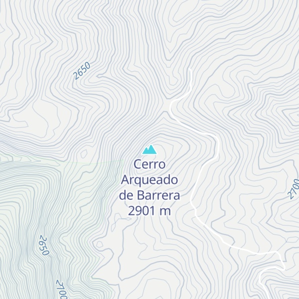Map of Cerro Arqueado de Barrera