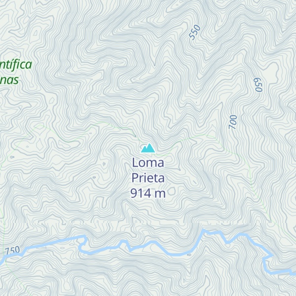 Map of Loma Prieta