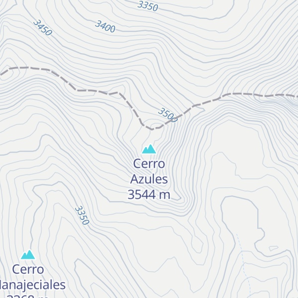 Map of Cerro Azules