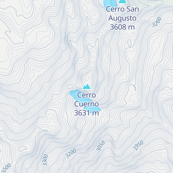 Map of Cerro Cuerno