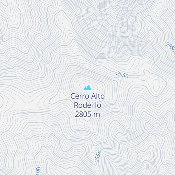 Map of Cerro Alto Rodeillo