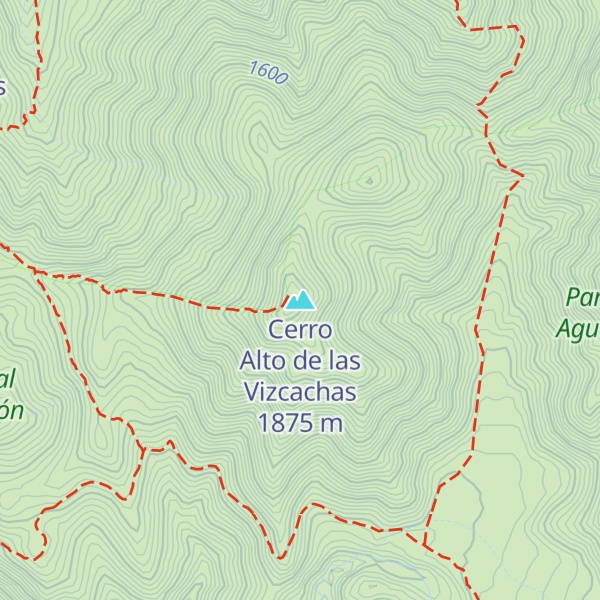 Map of Cerro Alto de las Vizcachas