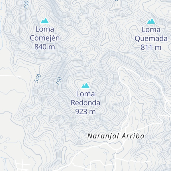 Map of Loma Redonda