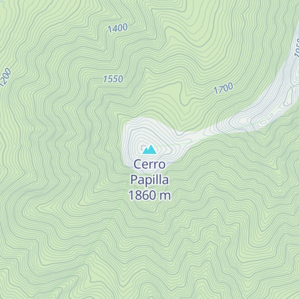 Map of Cerro Papilla